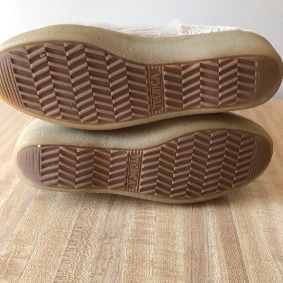 TECNICA Fur Boots White Winter After Apres Ski Snow Italy Pony Hair - Picture 6 of 11